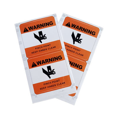 L'avertissement d'avertissement de tension de danger de sécurité adhésive d'autocollants de vinyle de label gardent