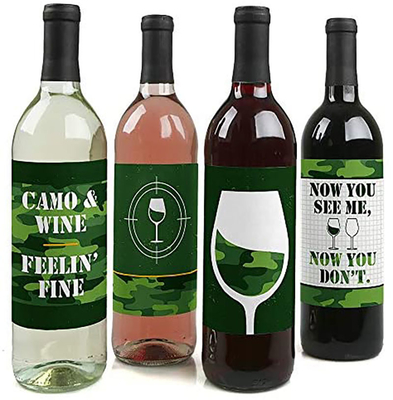 Impression d'étiquettes d'autocollant de bouteille de vin de fruit amovible personnalisé par GV
