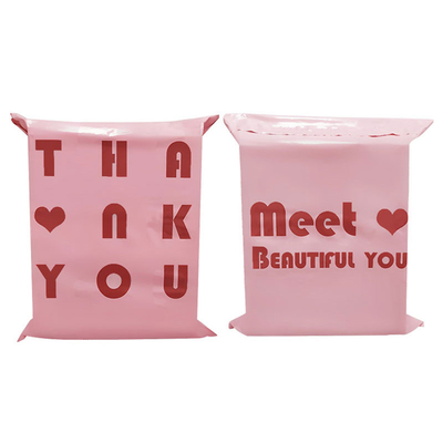 Les sacs d'expédition en plastique roses du polyéthylène 100micron expriment l'expédition d'emballage pour des vêtements
