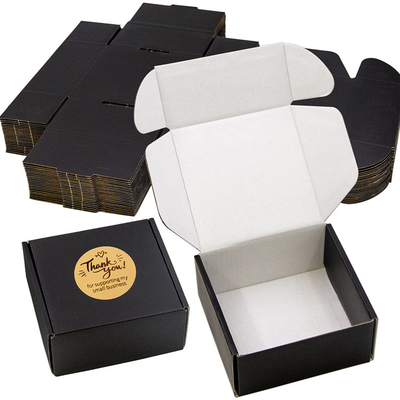Boîte-cadeau ondulé noir pour l'emballage cadeau de expédition de stockage d'expédition