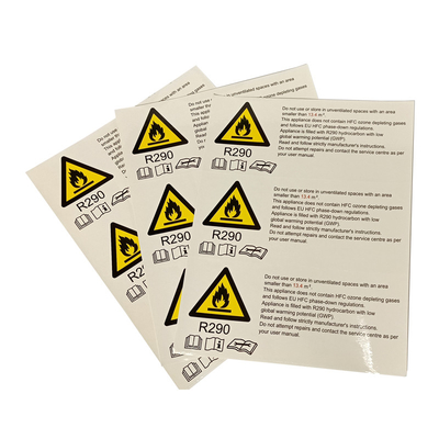 Labels imperméables d'autocollant de panneau d'avertissement d'opération de sécurité