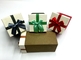 Boîtes-cadeaux biodégradables d'emballage de bijoux de boîte de collier d'OEM imprimés
