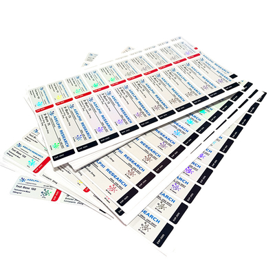 Impression couleur de rouleau d'autocollants d'étiquettes auto-adhésives personnalisées