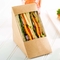 Sac jetable de sandwich de triangle de carton d'emballage alimentaire d'hamburger biodégradable