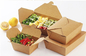 Emballage jetable de plateaux en carton de boîte de papier d'emballage de catégorie comestible