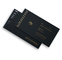 Conception d'enveloppes de carte-cadeau d'invitation d'affaires de luxe noir C6 B6 pour l'anniversaire de l'entreprise