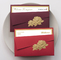 Enveloppes rouges de luxe de carte-cadeau de mariage 5x7 4x6 avec des invitations se pliantes