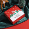 Boîte d'emballage de cadeau de nougat d'arbre de Noël Boîte d'assortiment de biscuits de rectangle
