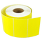Autocollant adhésif de rouleau de papier de code barres thermique jaune personnalisé 58mm