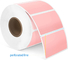 Étiquette d'impression de transport de logistique de papier d'autocollant de rouleau d'imprimante thermique rose