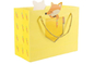 Emballage de cadeau d'anniversaire de sac à provisions en carton de bande dessinée animale d'enfant 150gsm