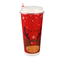 Tasse de Noël jetable de papier d'ODM 9oz pour le thé de lait de café de boisson