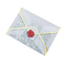 Divers matériaux de cellophane d'enveloppe d'enveloppe translucide de chèque-cadeau