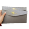 L'invitation de luxe de mariage de Logo Grey Paper Packet For Birthday d'aluminium enveloppe la carte