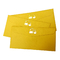 Coutume orange d'enveloppe de papier d'emballage Manille imprimée avec Logo Or String
