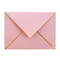 Logo fait sur commande d'enveloppe d'invitation de Rose Gold Pink Bronzing Paper
