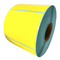 Bordereau d'expédition jaune de papier pour étiquettes de petit pain de rond imperméable de couleur pour l'imprimante thermique