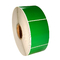 Transport thermique de papier d'autocollant de qualité de preuve du vert trois dégradable